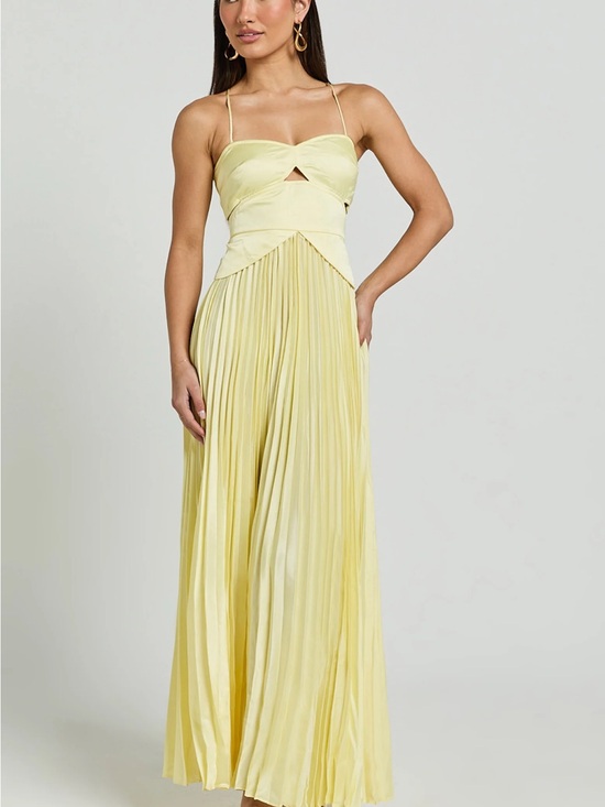 Showpo. Dresses & Skirts - NTW showpo shay maxi dress- sweetheart cut out pleated dress